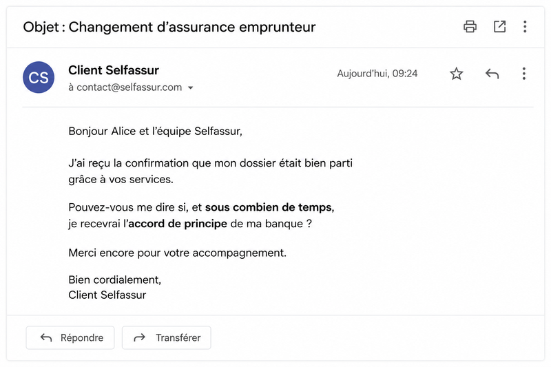 Changement d’assurance emprunteur : quel délai pour obtenir l’accord de la banque ?